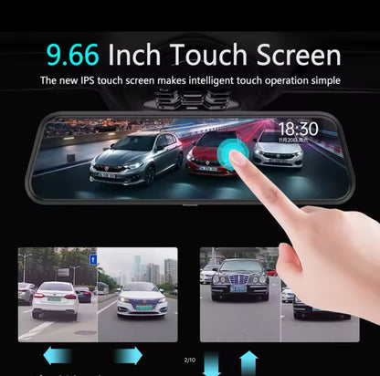 10 Inch Mirror Dash Cam touch Screen